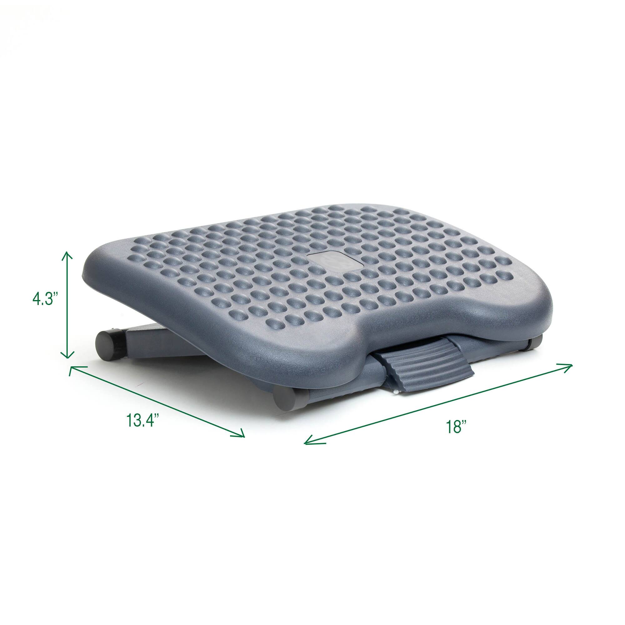 Mind Reader 18" Black Ergonomic Pressure Relief Foot Rest